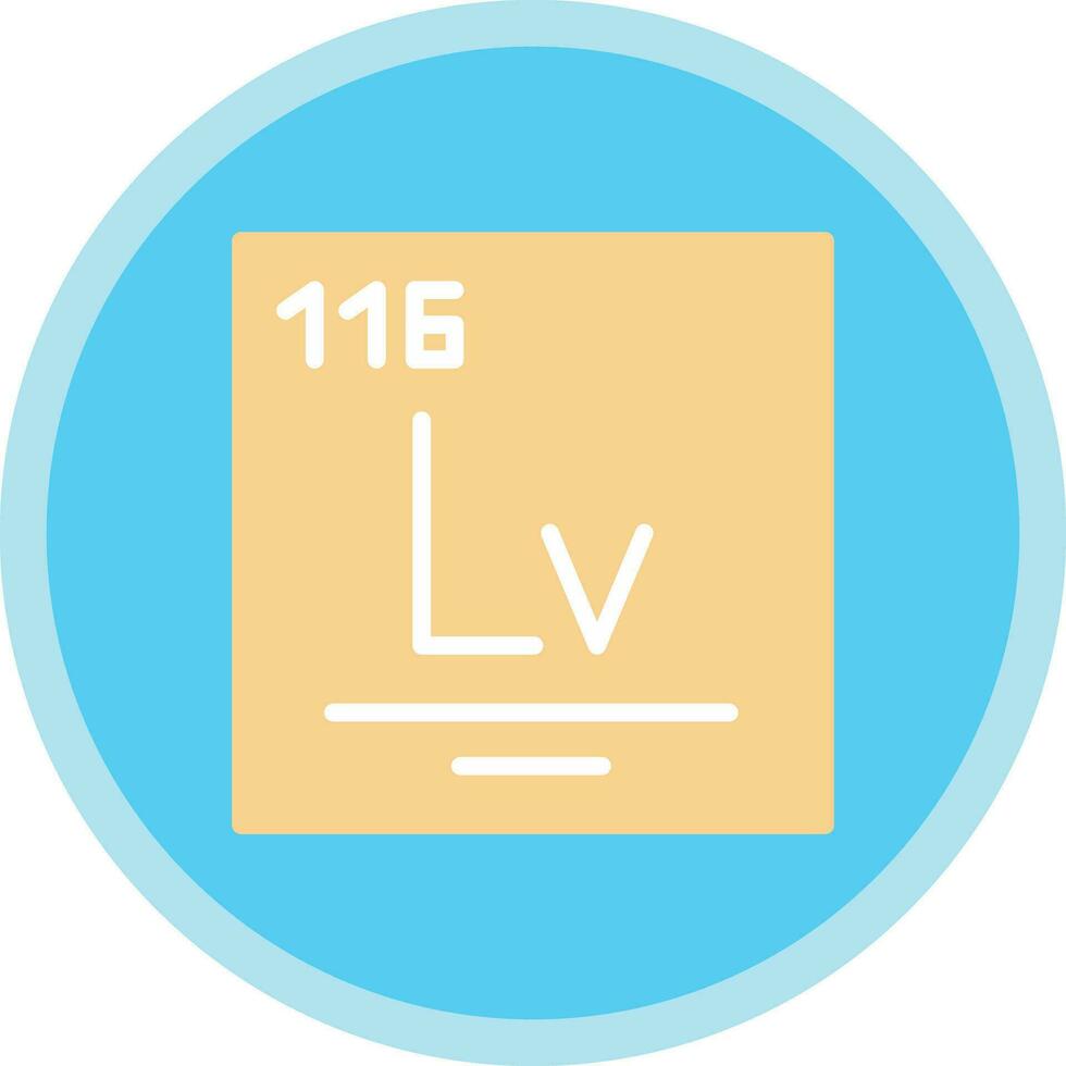 livermorium vector icoon ontwerp