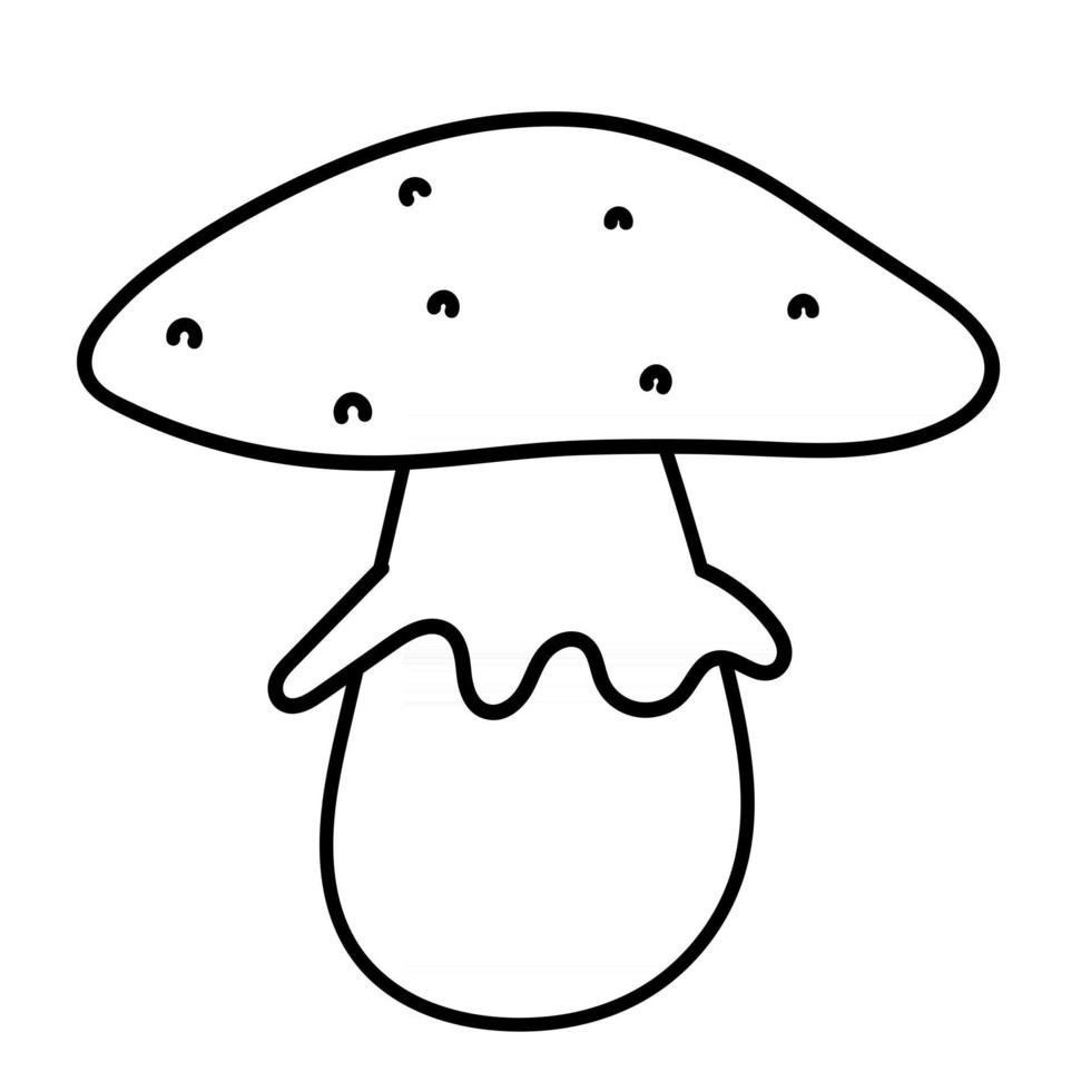 giftige paddestoel amanita vector