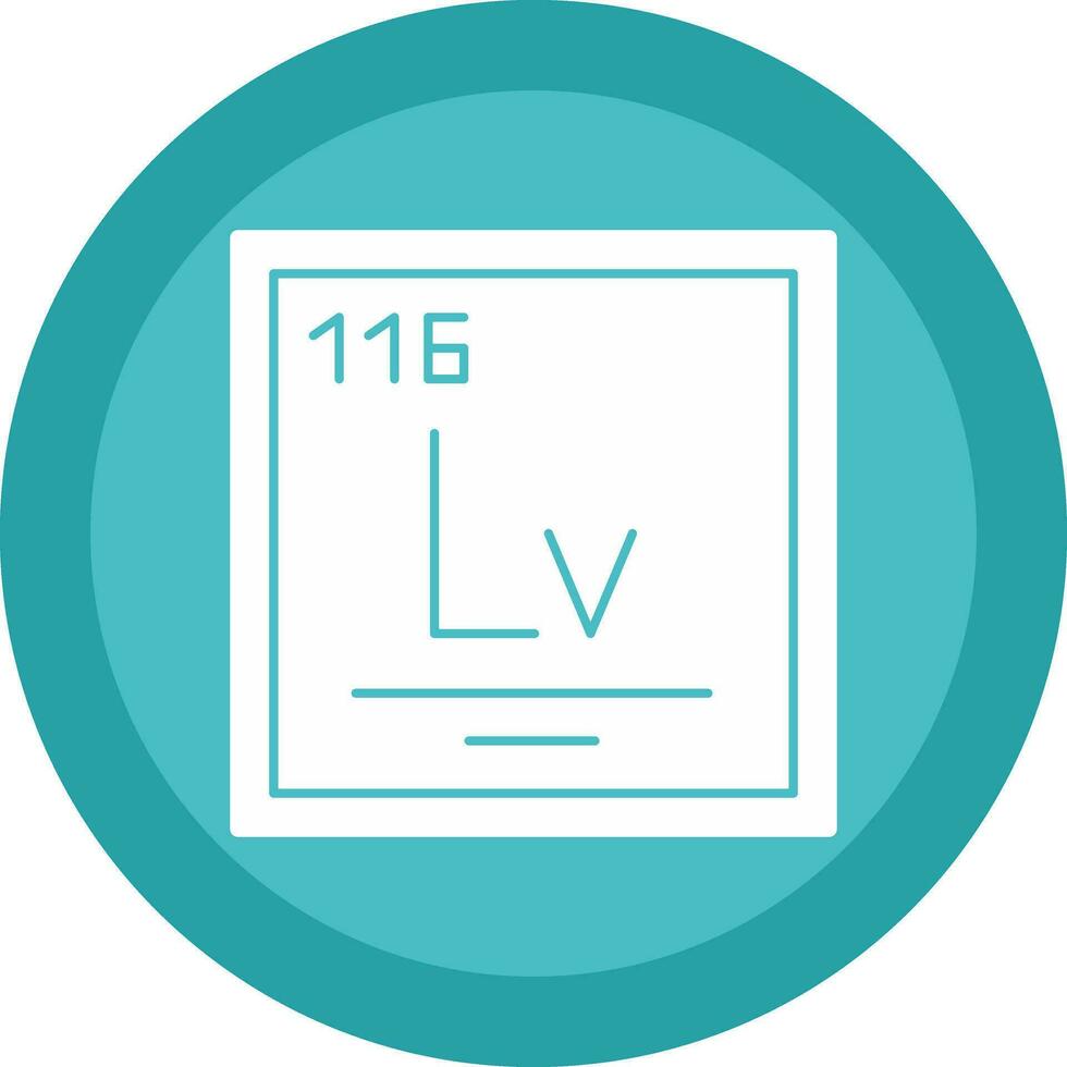 livermorium vector icoon ontwerp