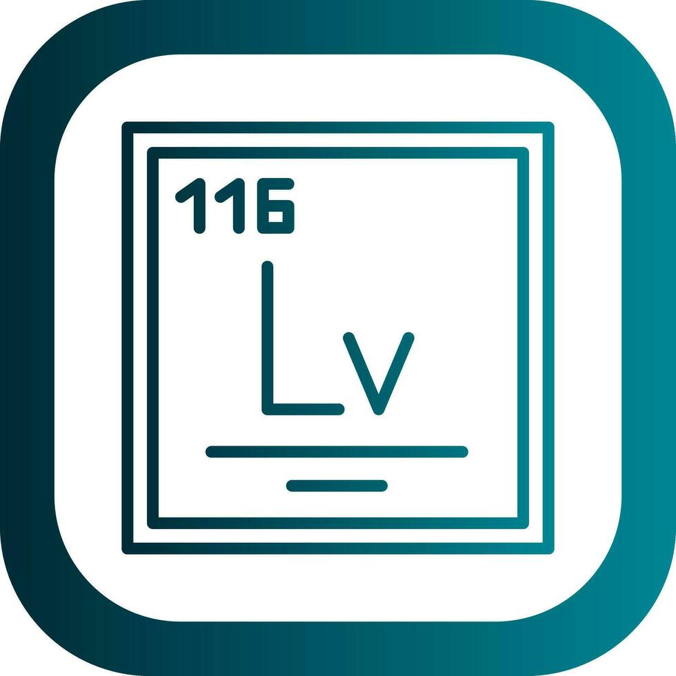 livermorium vector icoon ontwerp
