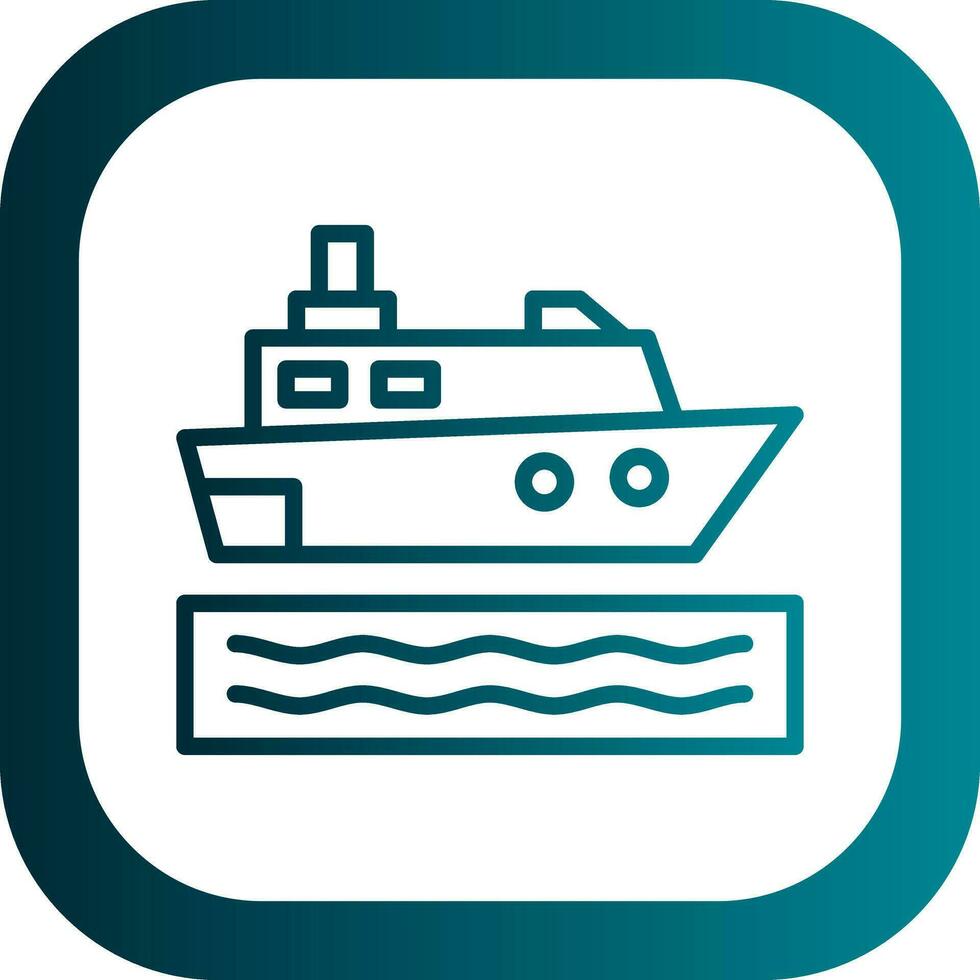 reis schip vector icoon ontwerp