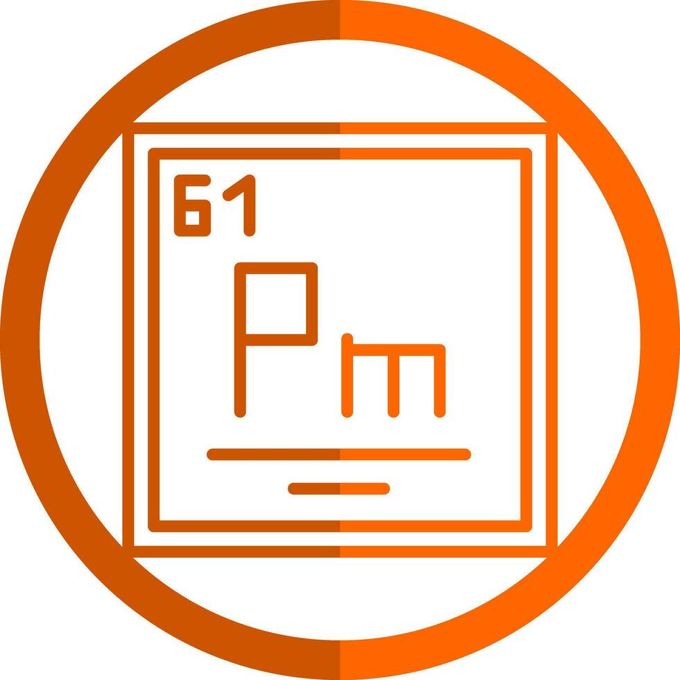 promethium vector icoon ontwerp