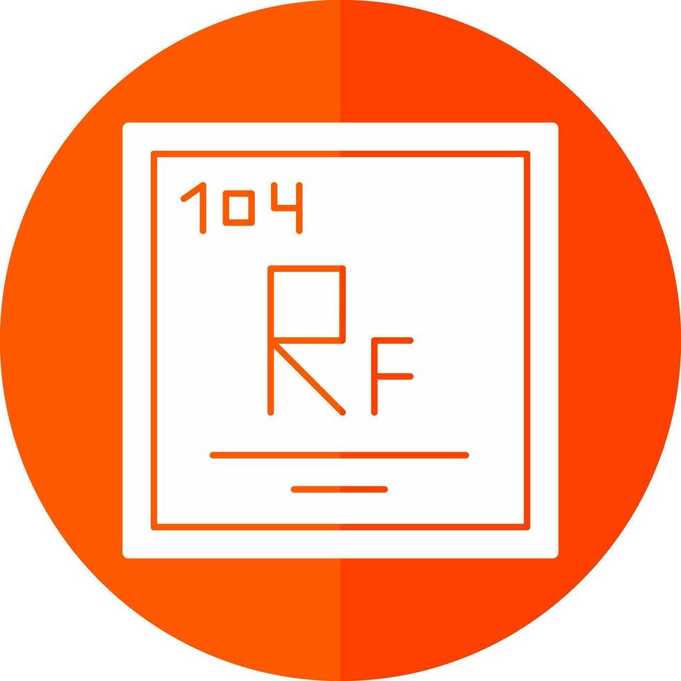 rutherfordium vector icoon ontwerp