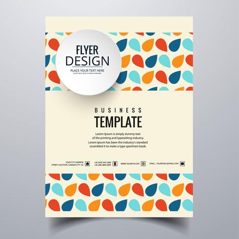 Abstracte stijlvolle buis brochure kaartsjabloon ontwerp vector