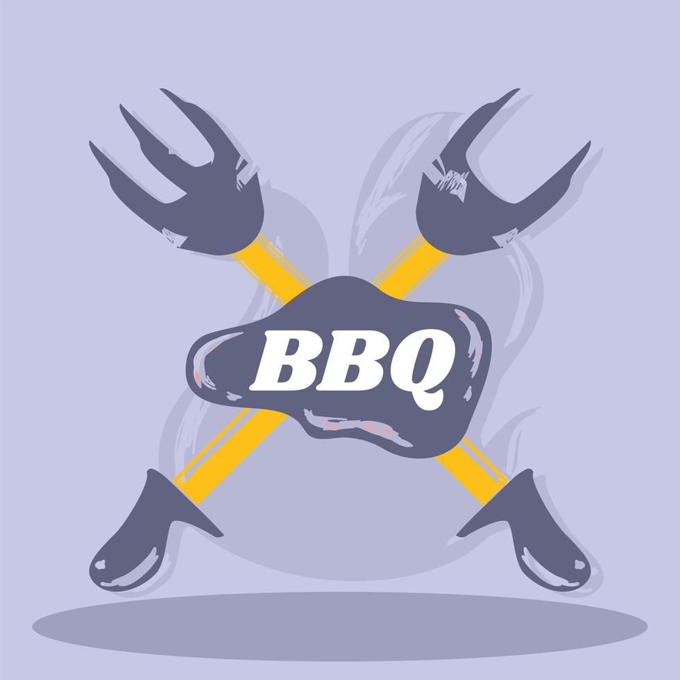 koken bbq-keukengerei vector