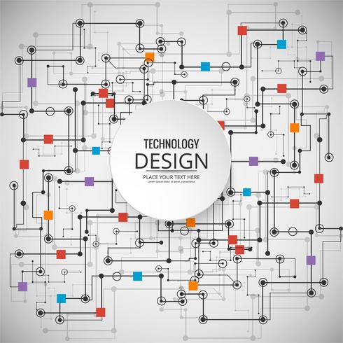 Abstracte technologie achtergrondontwerpillustratie vector