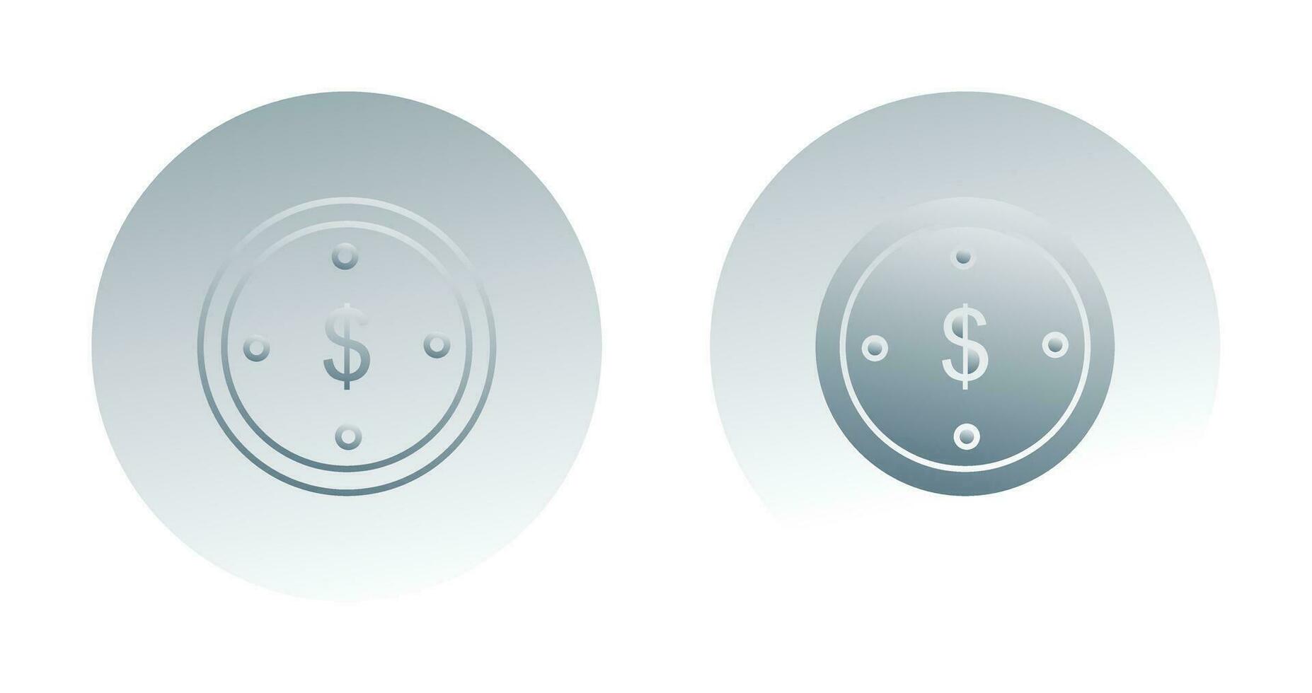 dollar munt vector pictogram