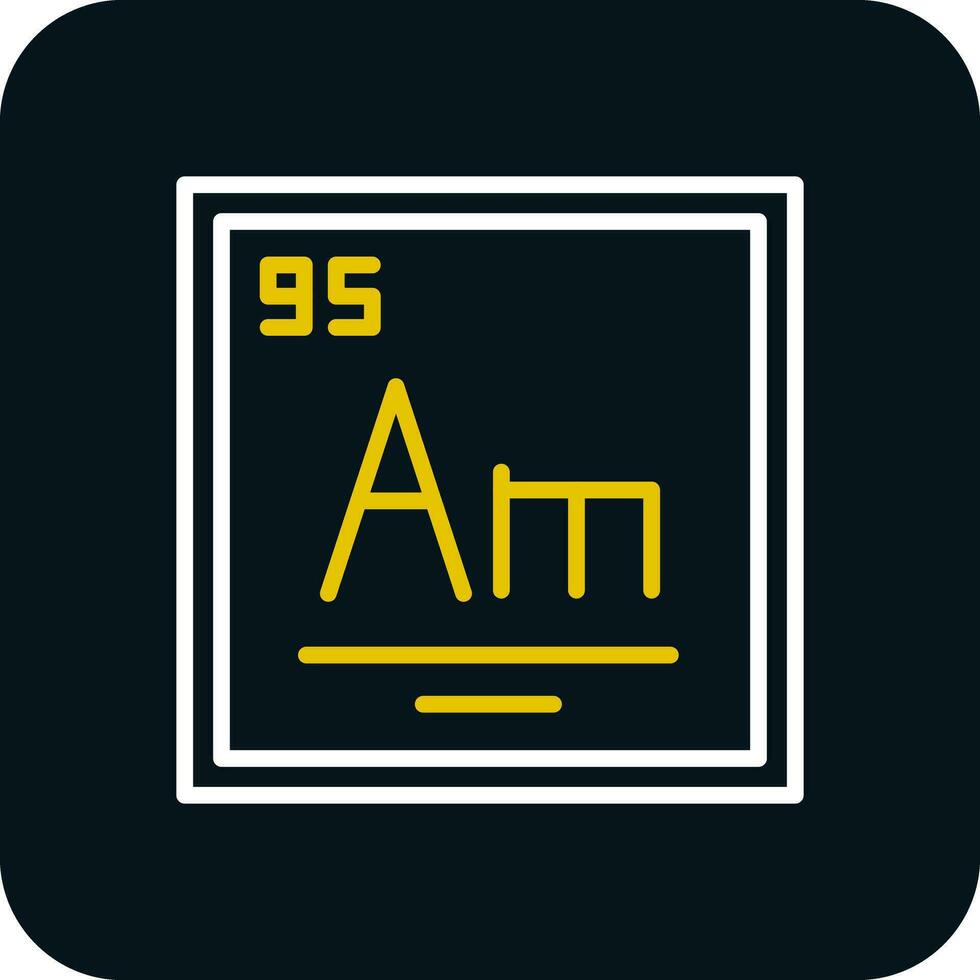 americium vector icoon ontwerp