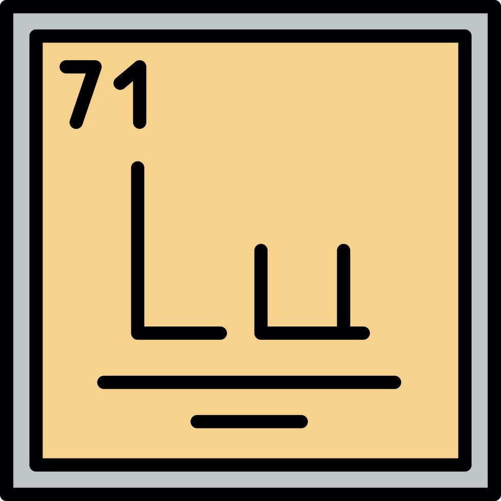 lutetium vector icoon ontwerp