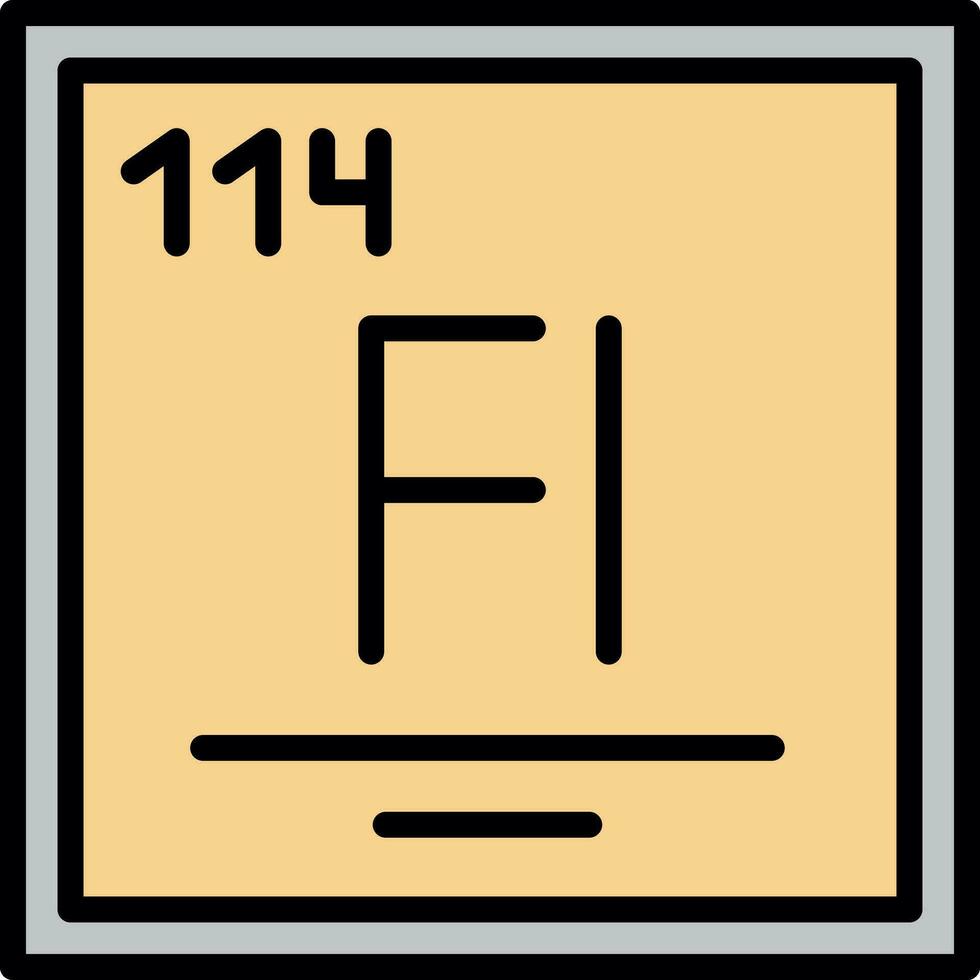 flerovium vector icoon ontwerp