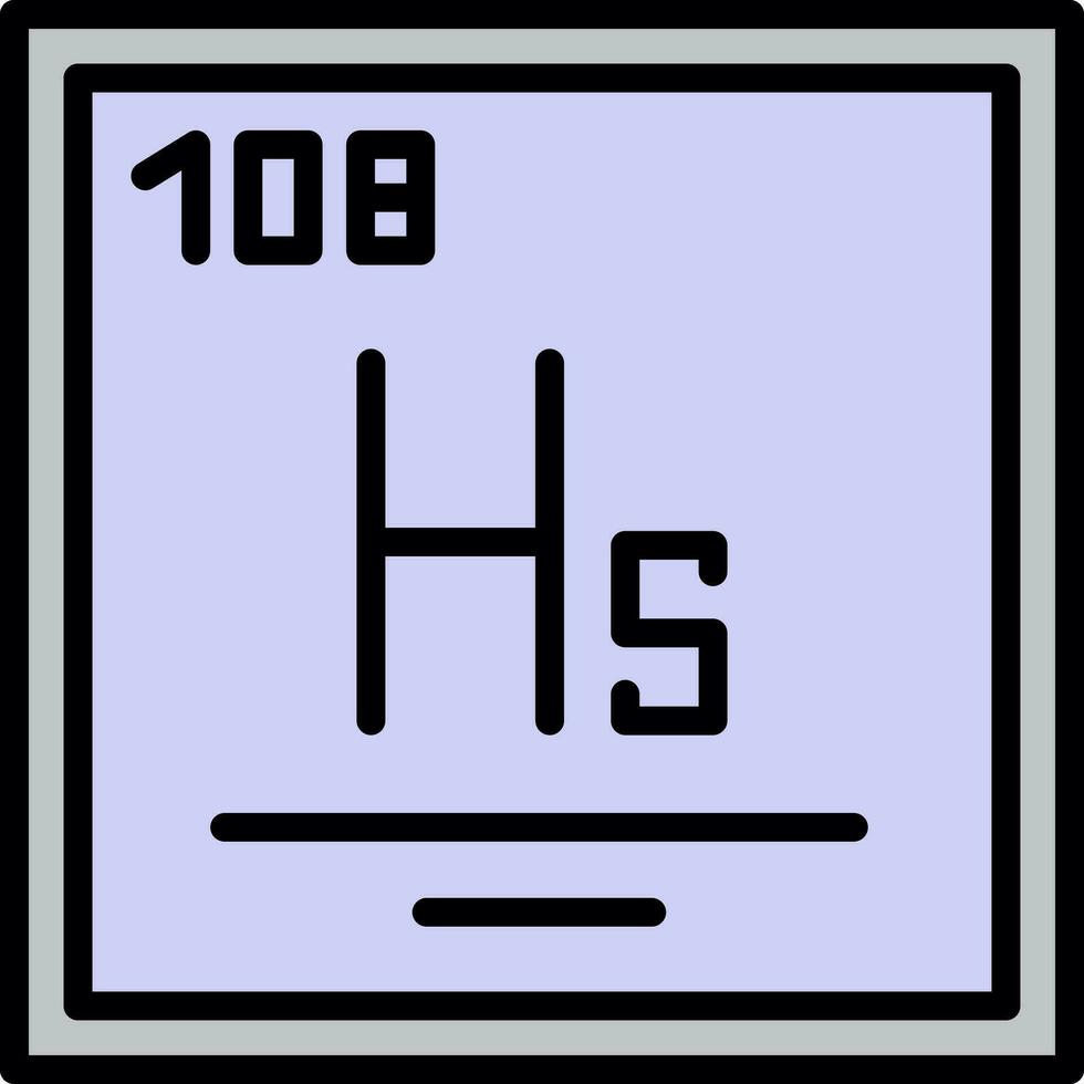 hassium vector icoon ontwerp