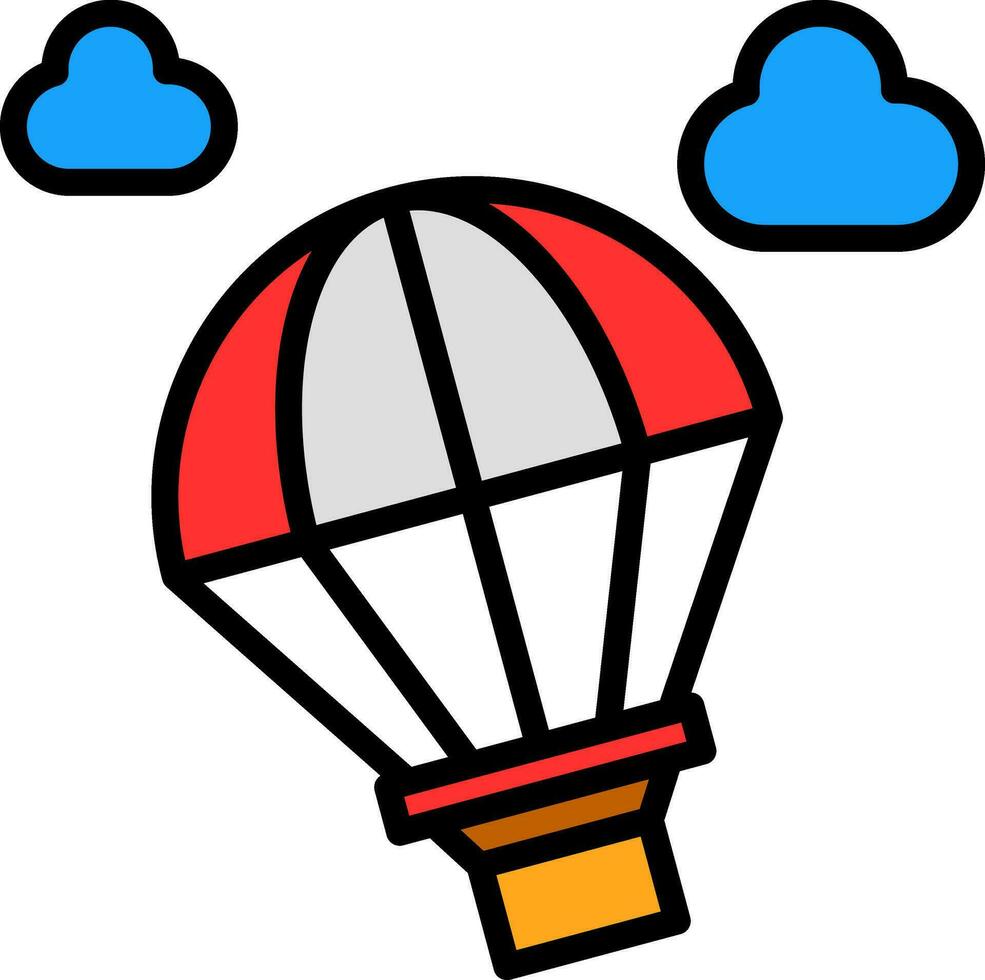 paragliden vector icoon ontwerp