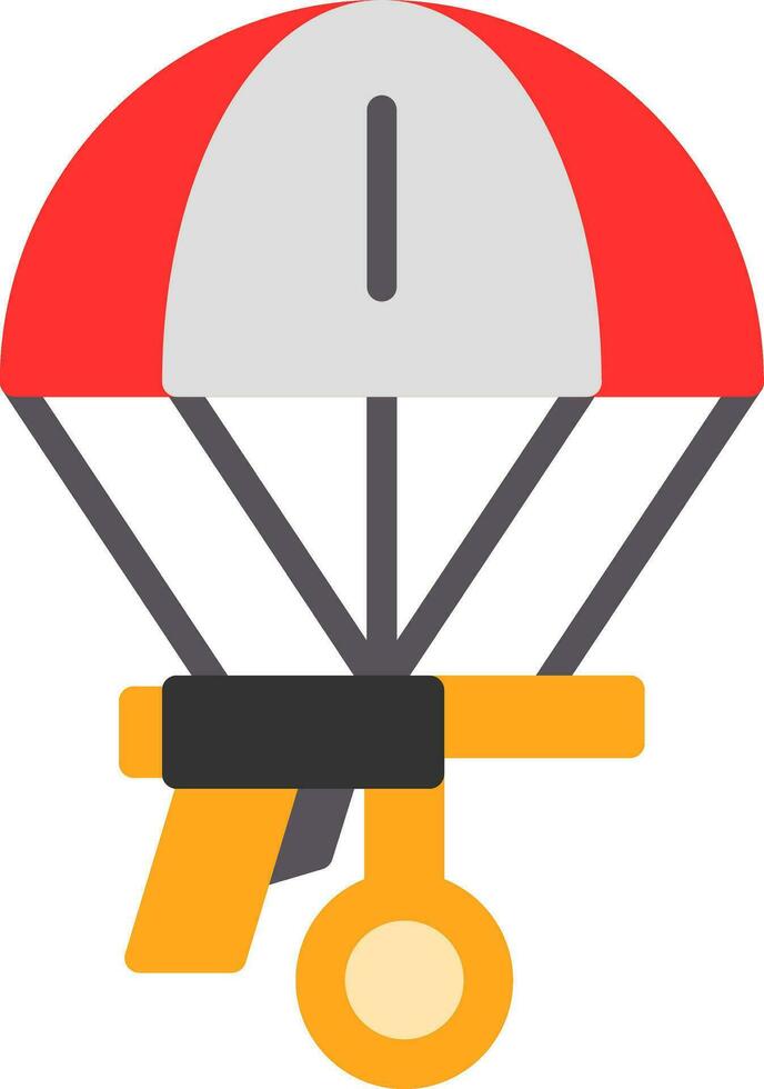 Parachutespringen vector icoon ontwerp