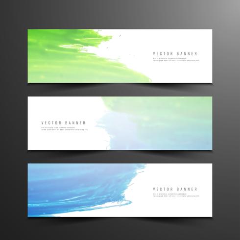 Abstracte moderne banners instellen vector