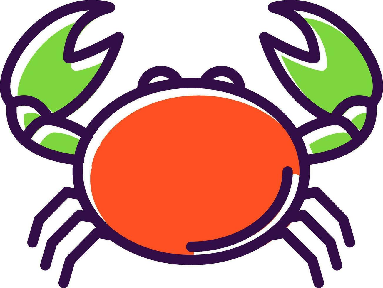 krab vector icoon ontwerp