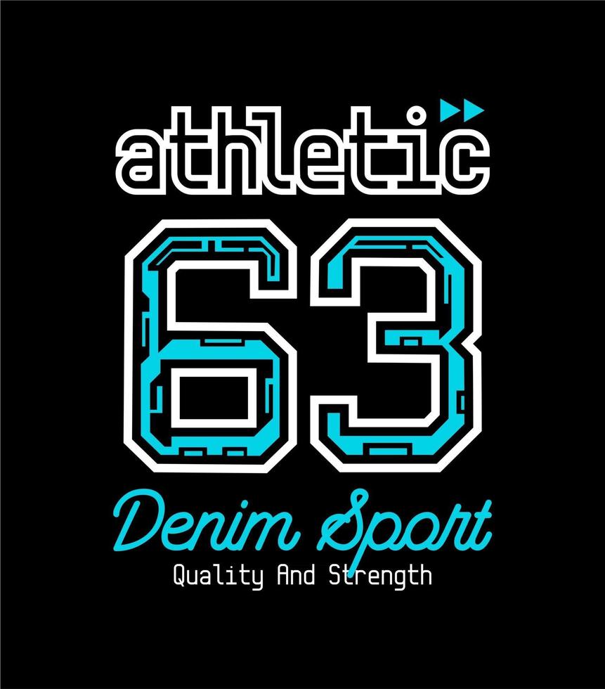 atletische sport typografie t-shirt design vector