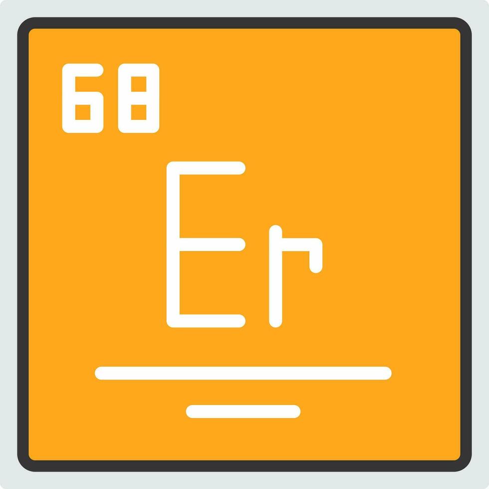 erbium vector icoon ontwerp