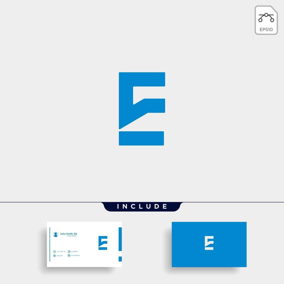 letter e chat logo sjabloonontwerp vector