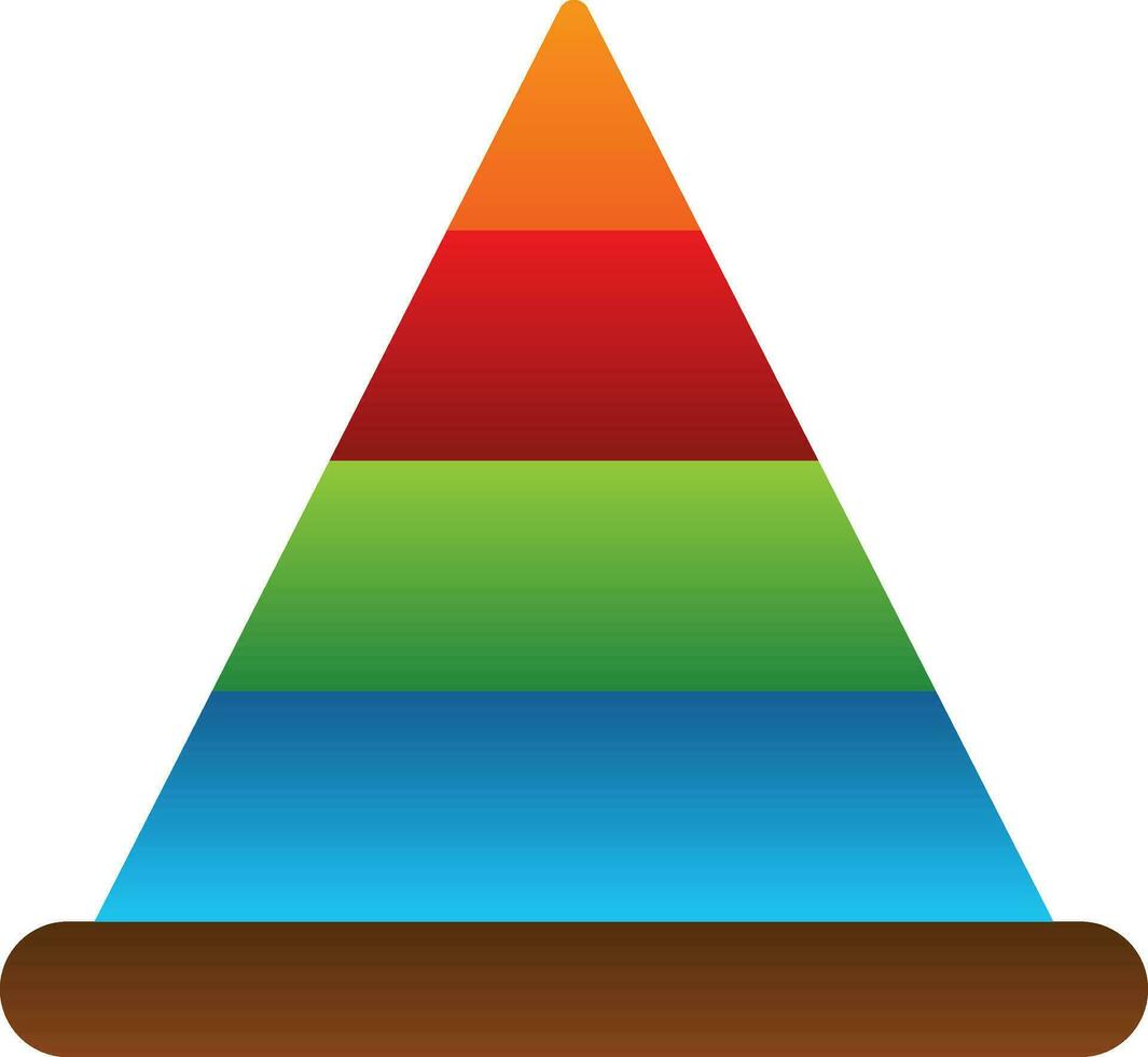 piramide vector icoon ontwerp