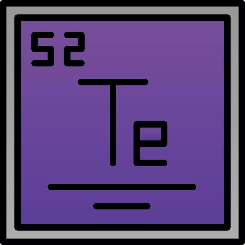 tellurium vector icoon ontwerp