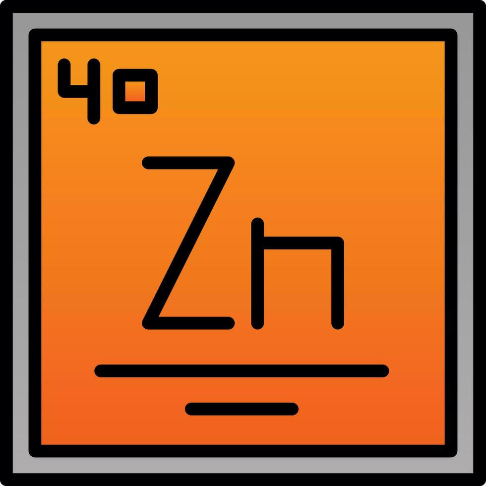 zirkonium vector icoon ontwerp