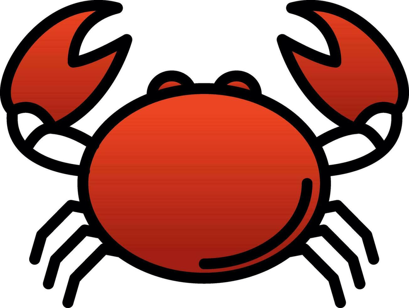 krab vector icoon ontwerp