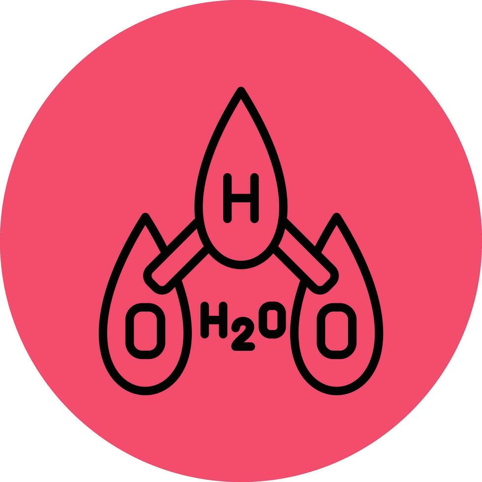 h2o vector icoon ontwerp