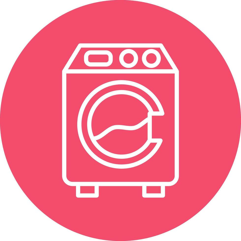 het wassen machine vector icoon ontwerp