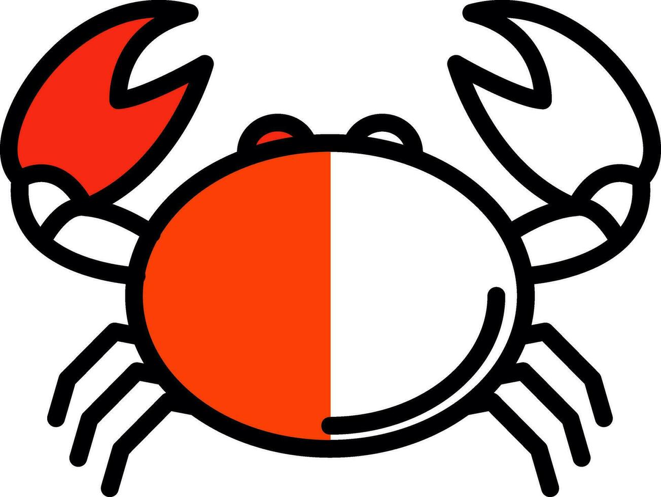 krab vector icoon ontwerp