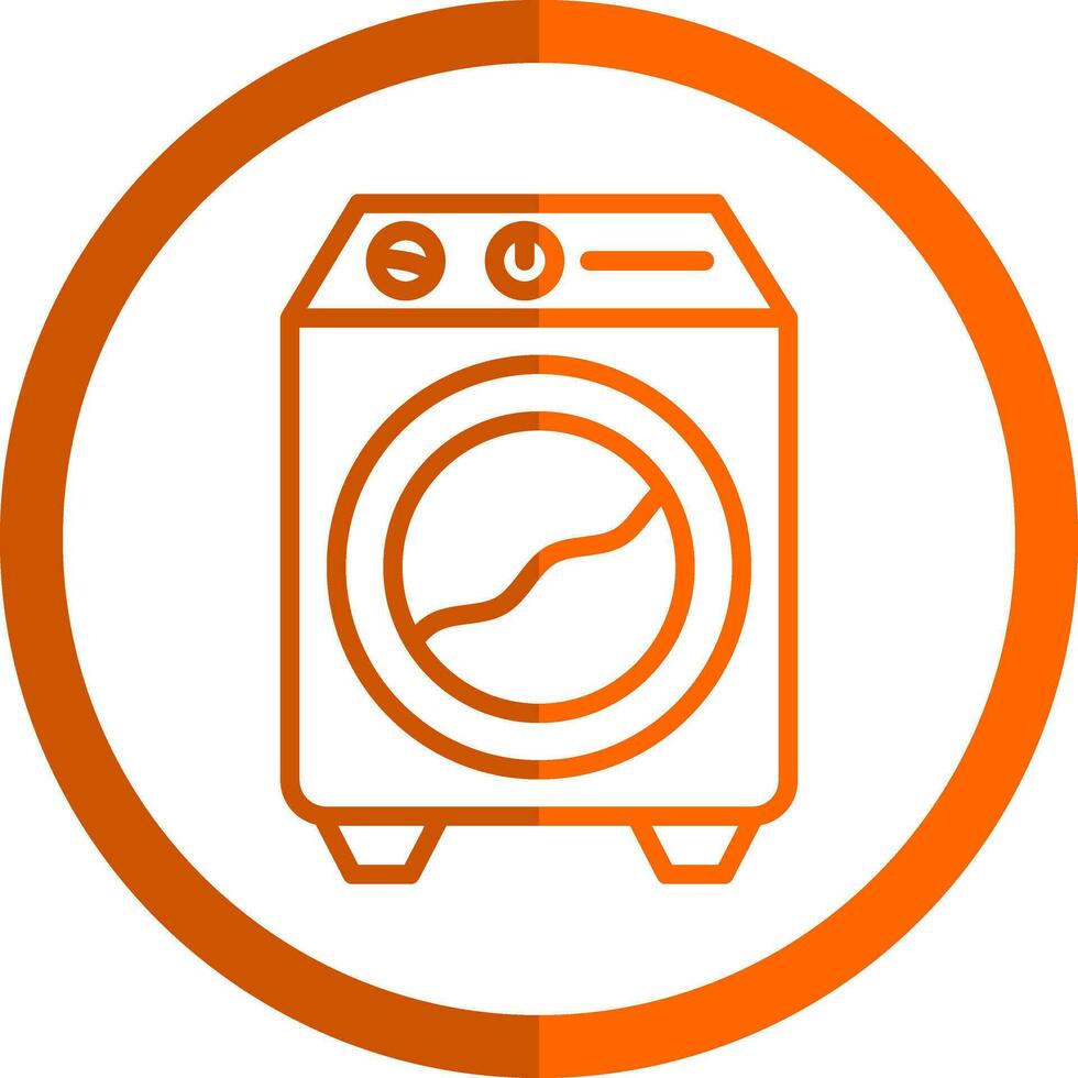 het wassen machine vector icoon ontwerp