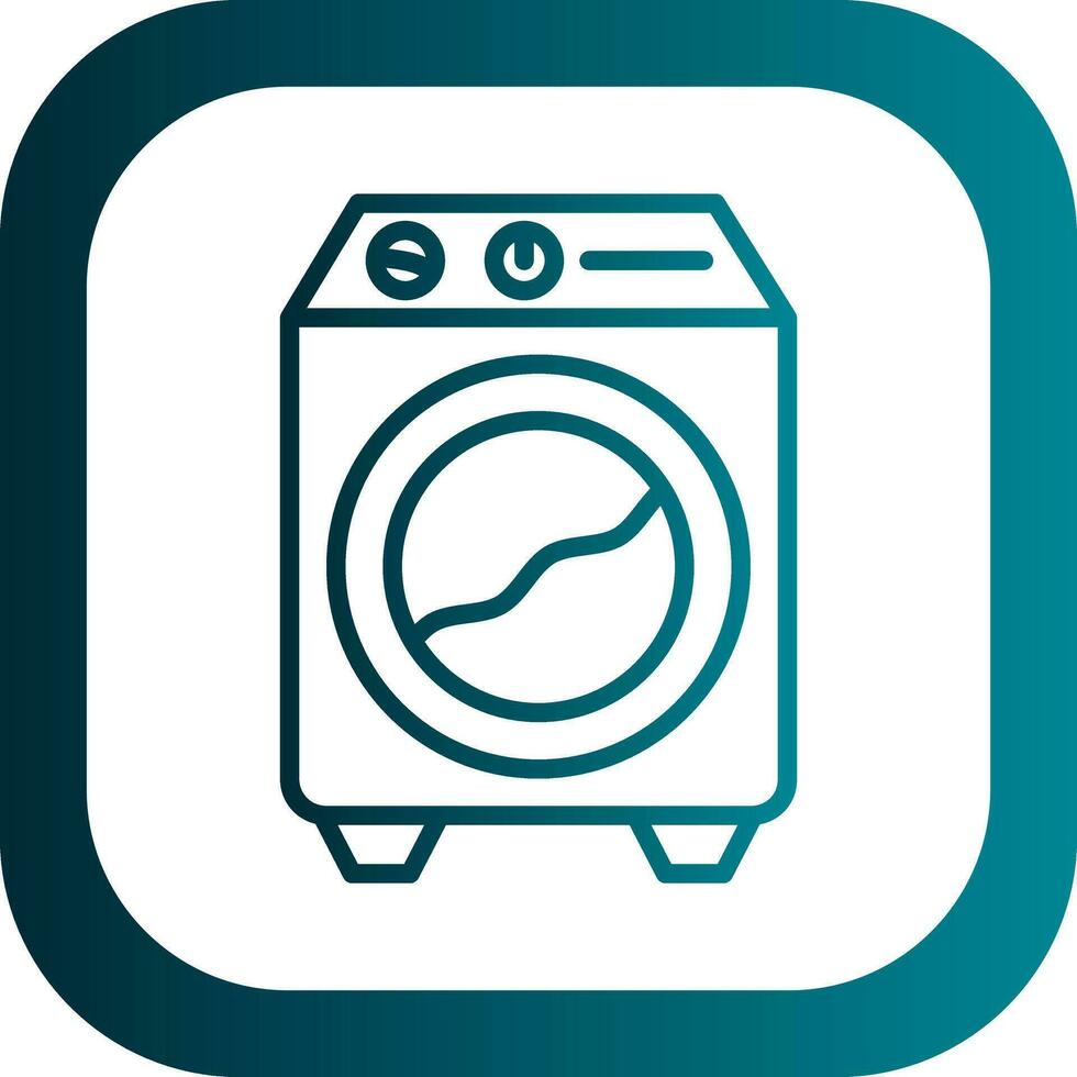 het wassen machine vector icoon ontwerp