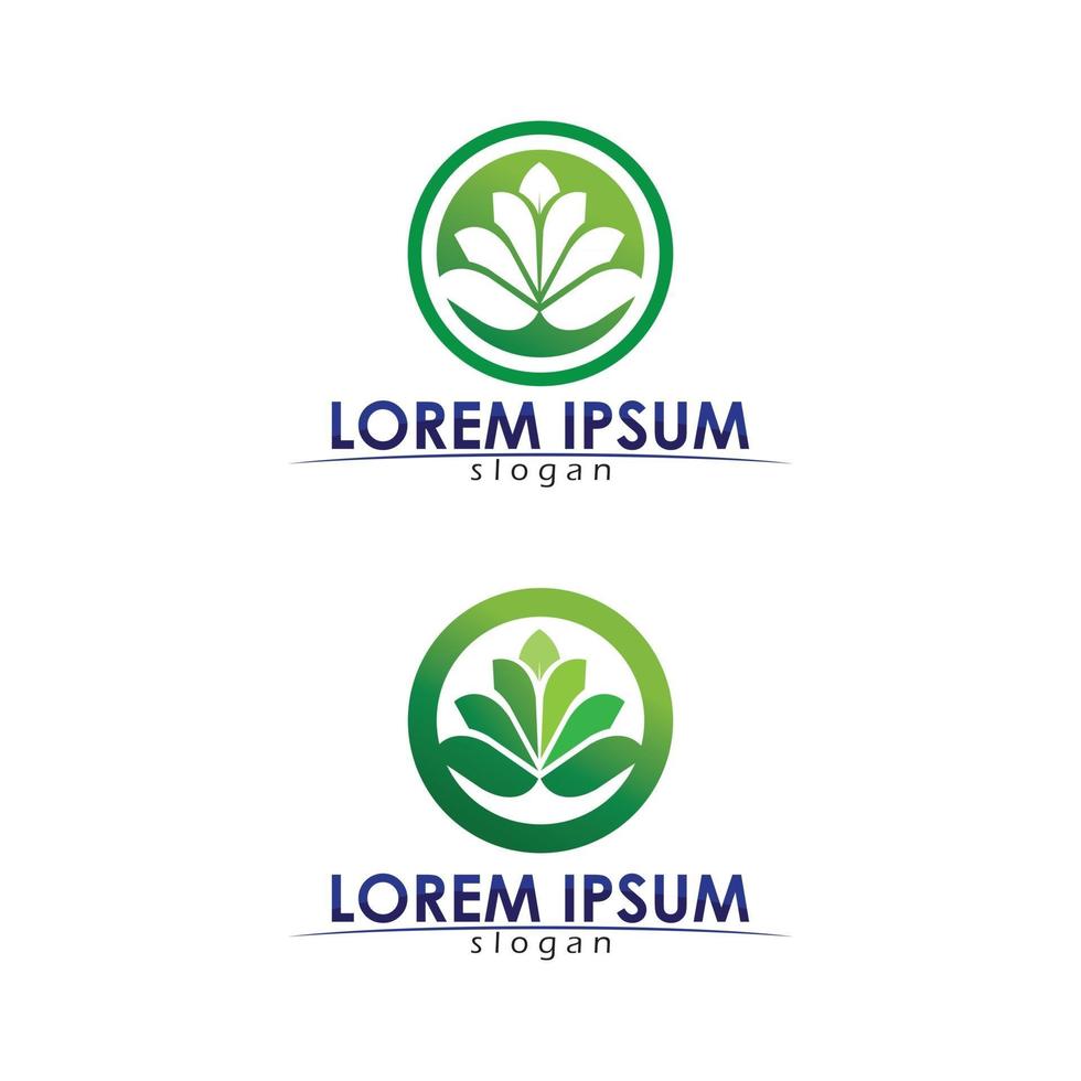 boom blad vector ontwerp milieuvriendelijk concept logo