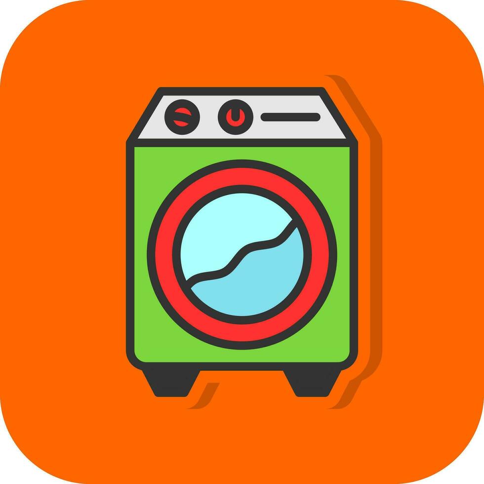 het wassen machine vector icoon ontwerp