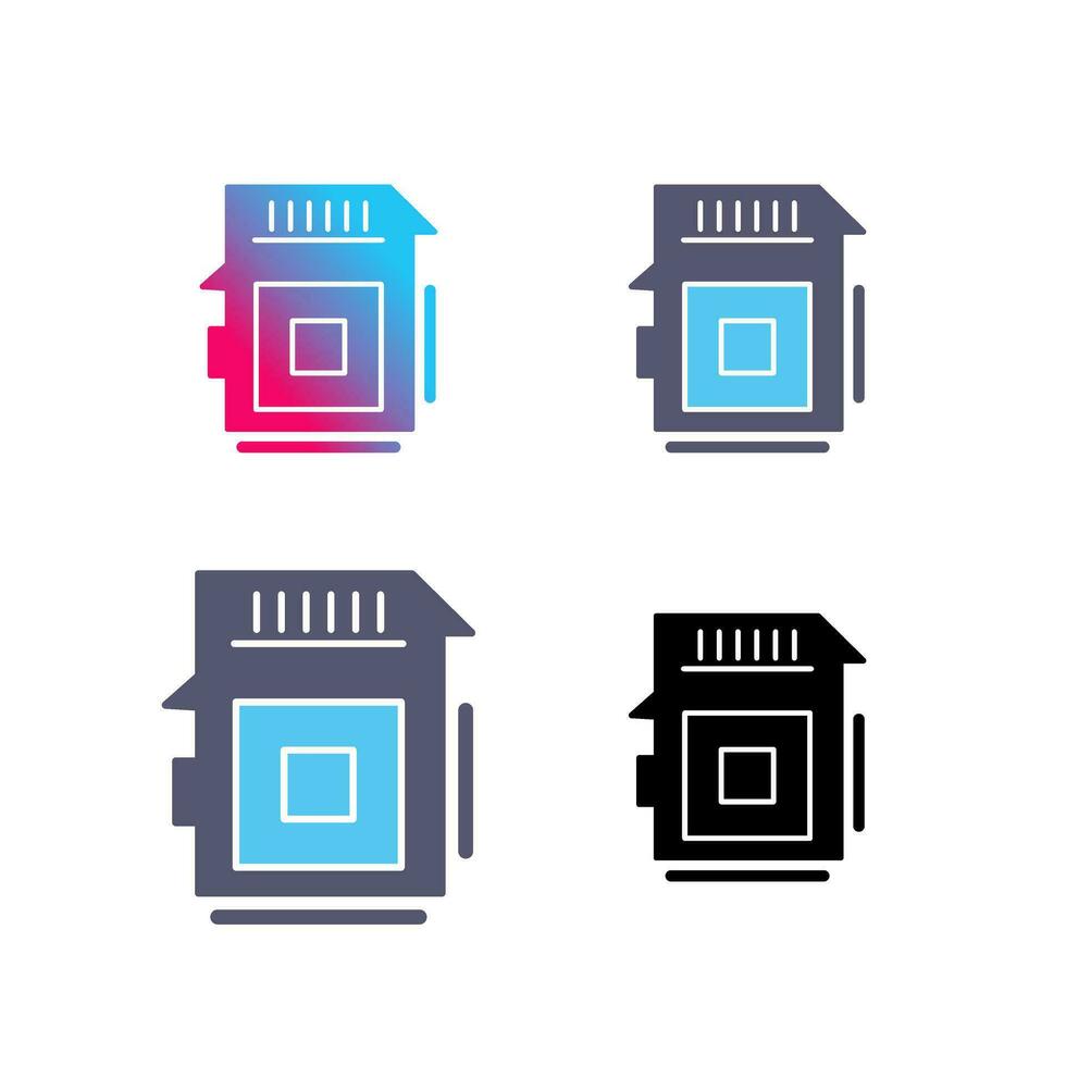 sd-kaart vector pictogram