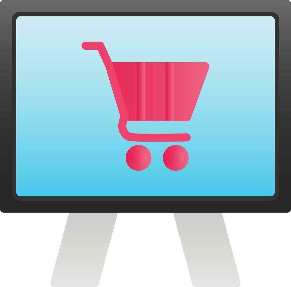 online boodschappen doen vector icoon ontwerp