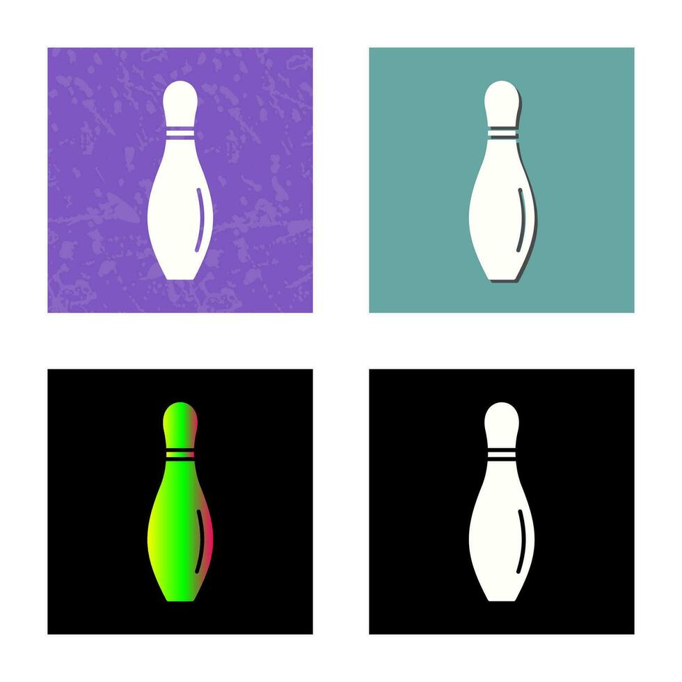 bowling pin vector icon