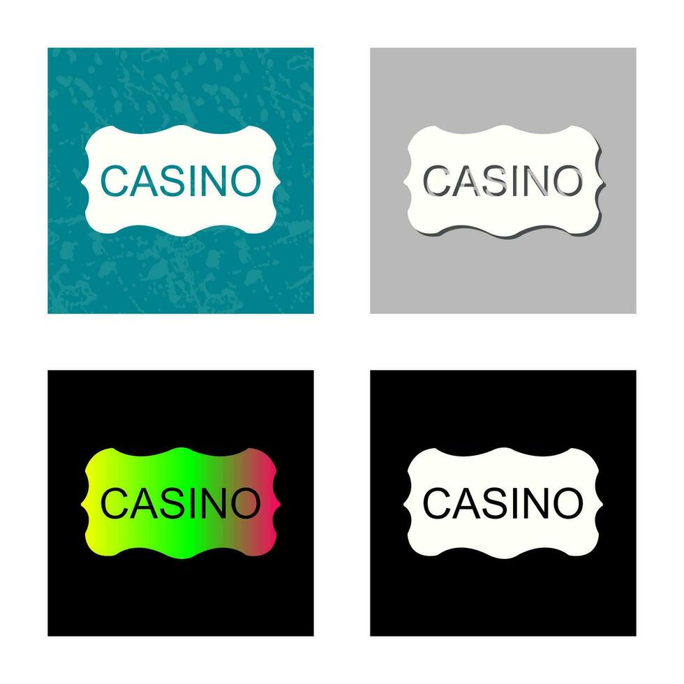 casino teken vector icoon