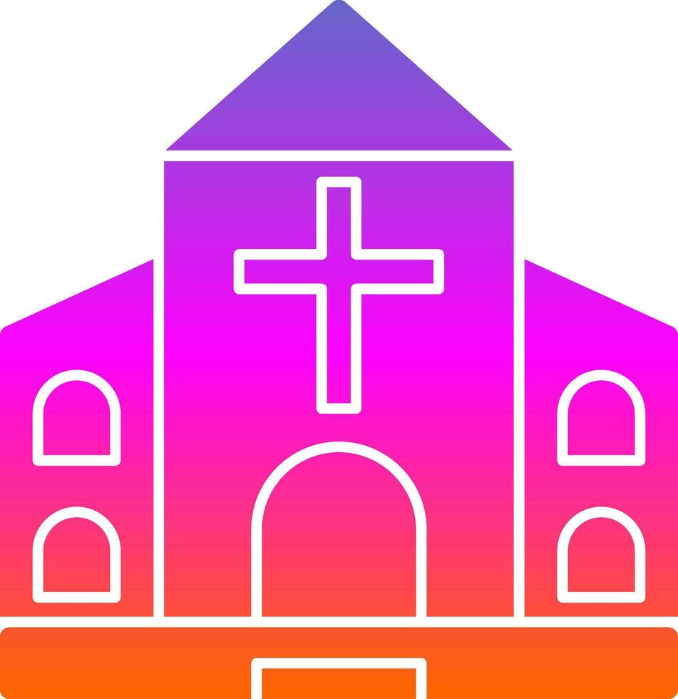 kerk vector icoon ontwerp