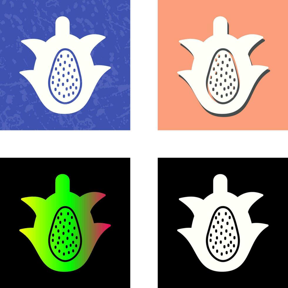 draak fruit vector icoon