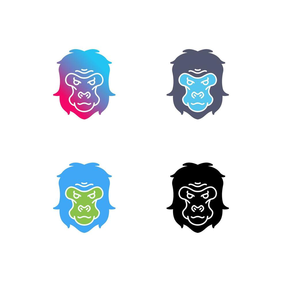 gorilla vector icoon