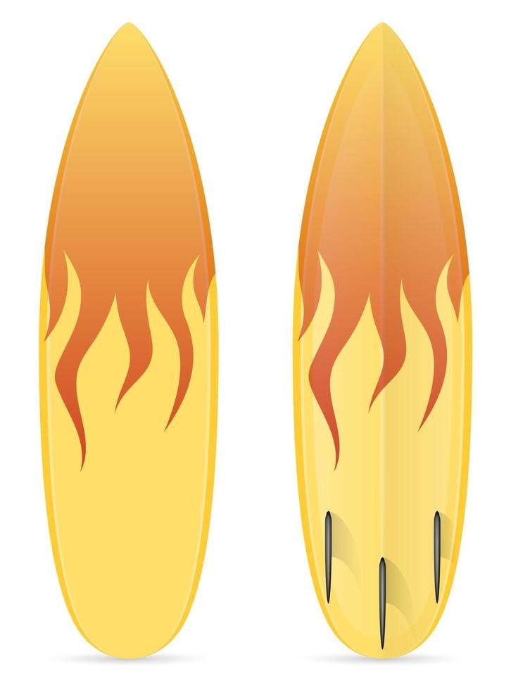 surfplank voorraad vectorillustratie geïsoleerd op een witte achtergrond vector