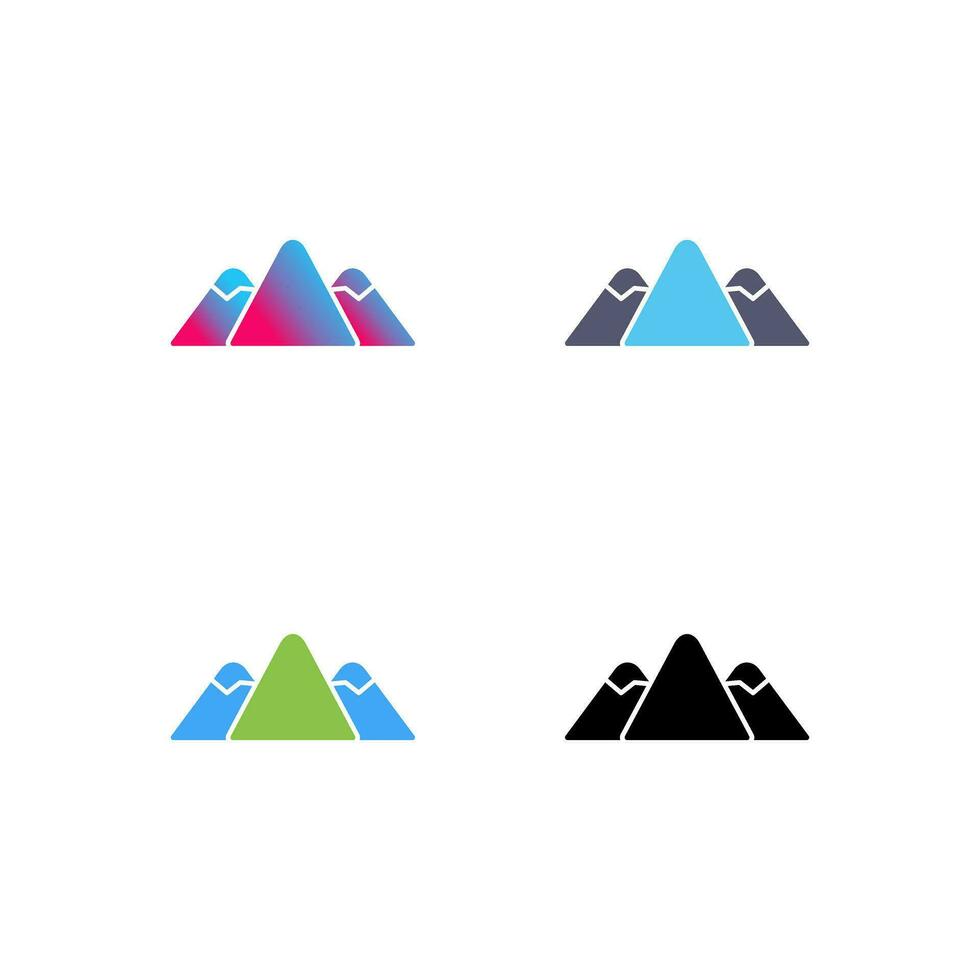 berg vector pictogram