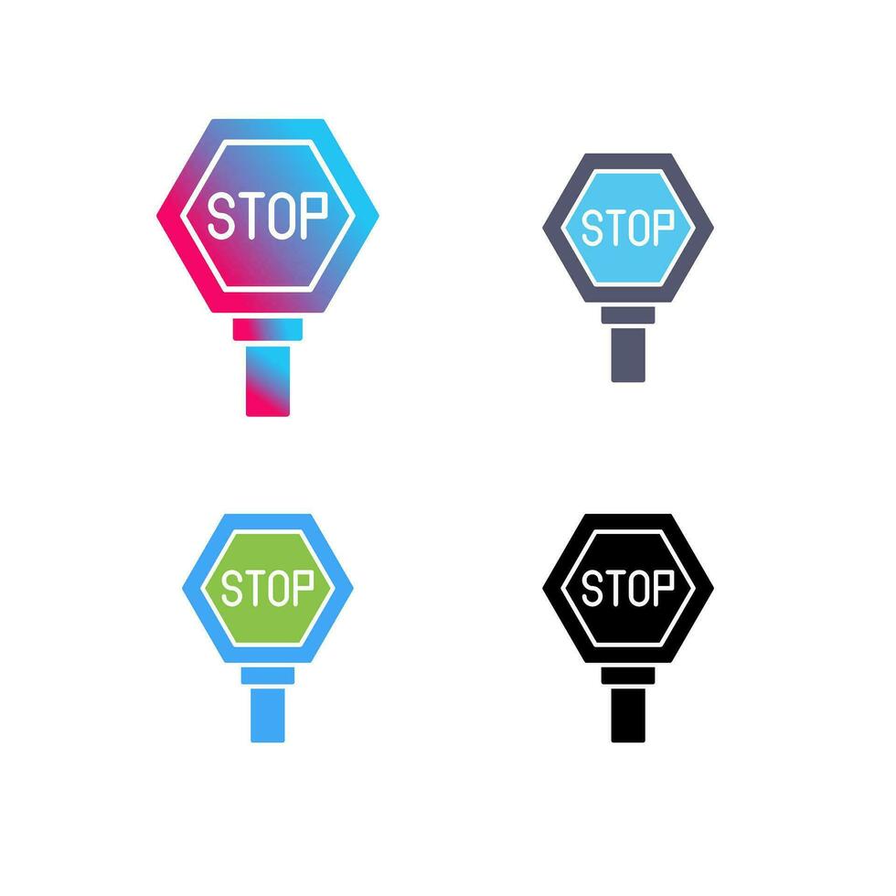 stopbord vector pictogram