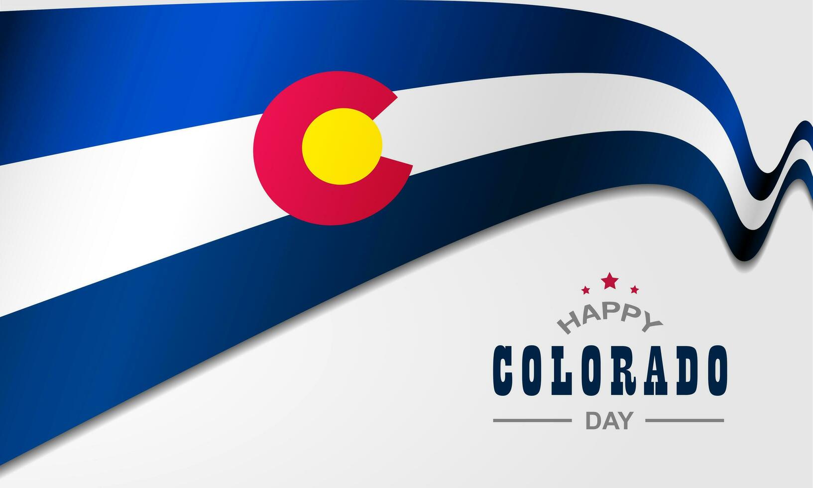 gelukkig Colorado dag augustus 1 achtergrond vector illustratie