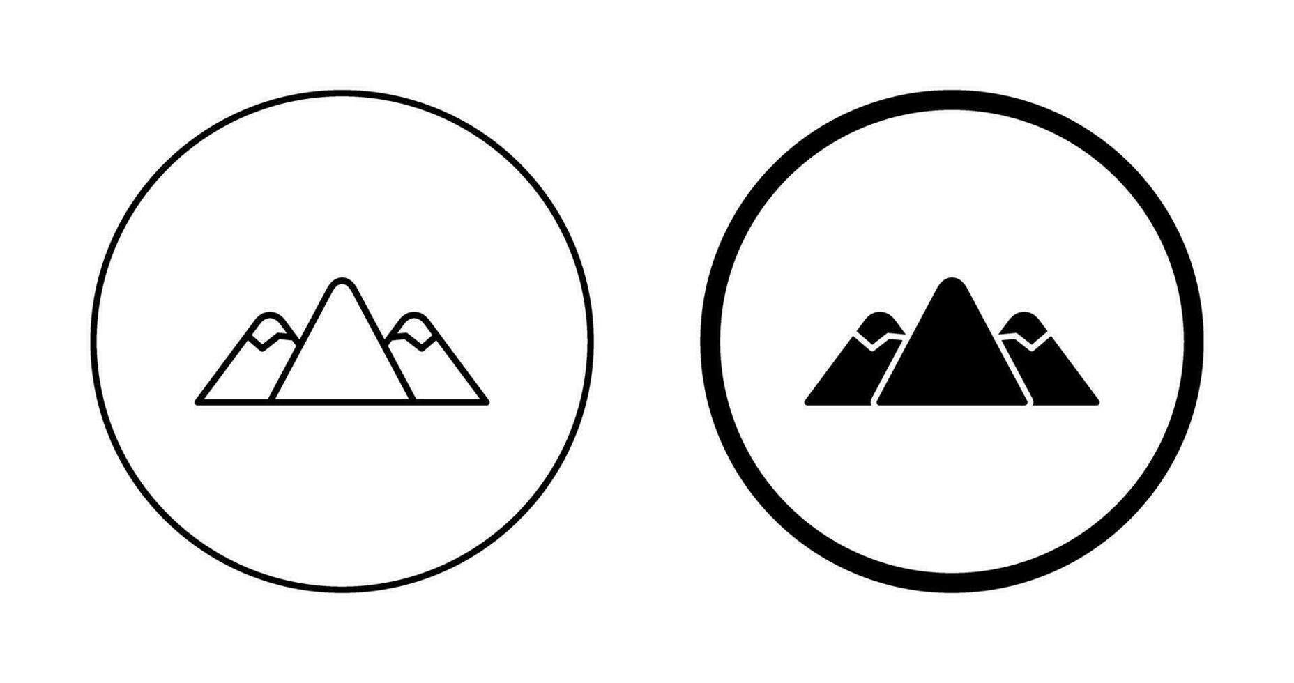 berg vector pictogram