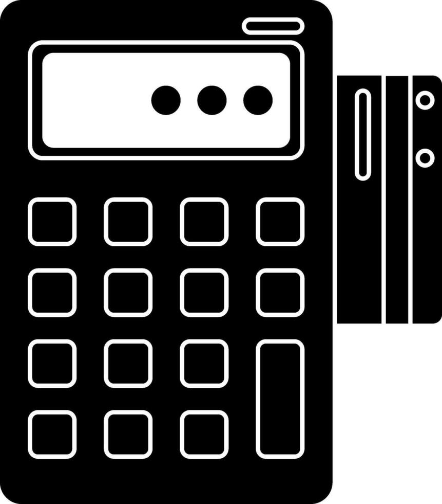 gebruik makend van pos terminal voor betaling methode. vector