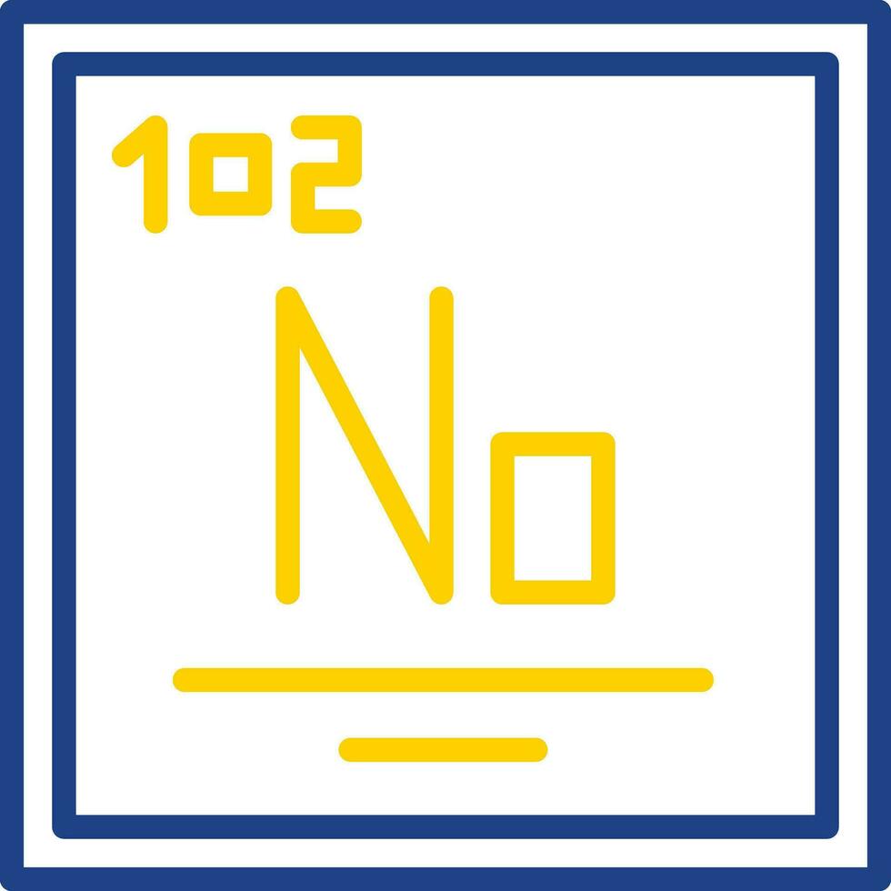 nobelium vector icoon ontwerp