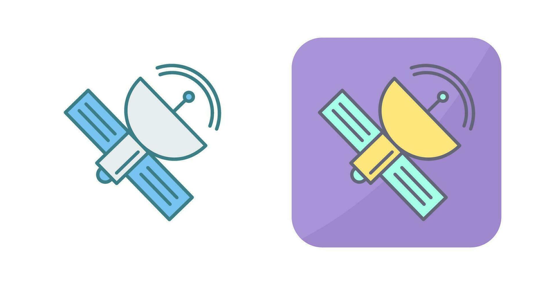 satelliet vector pictogram