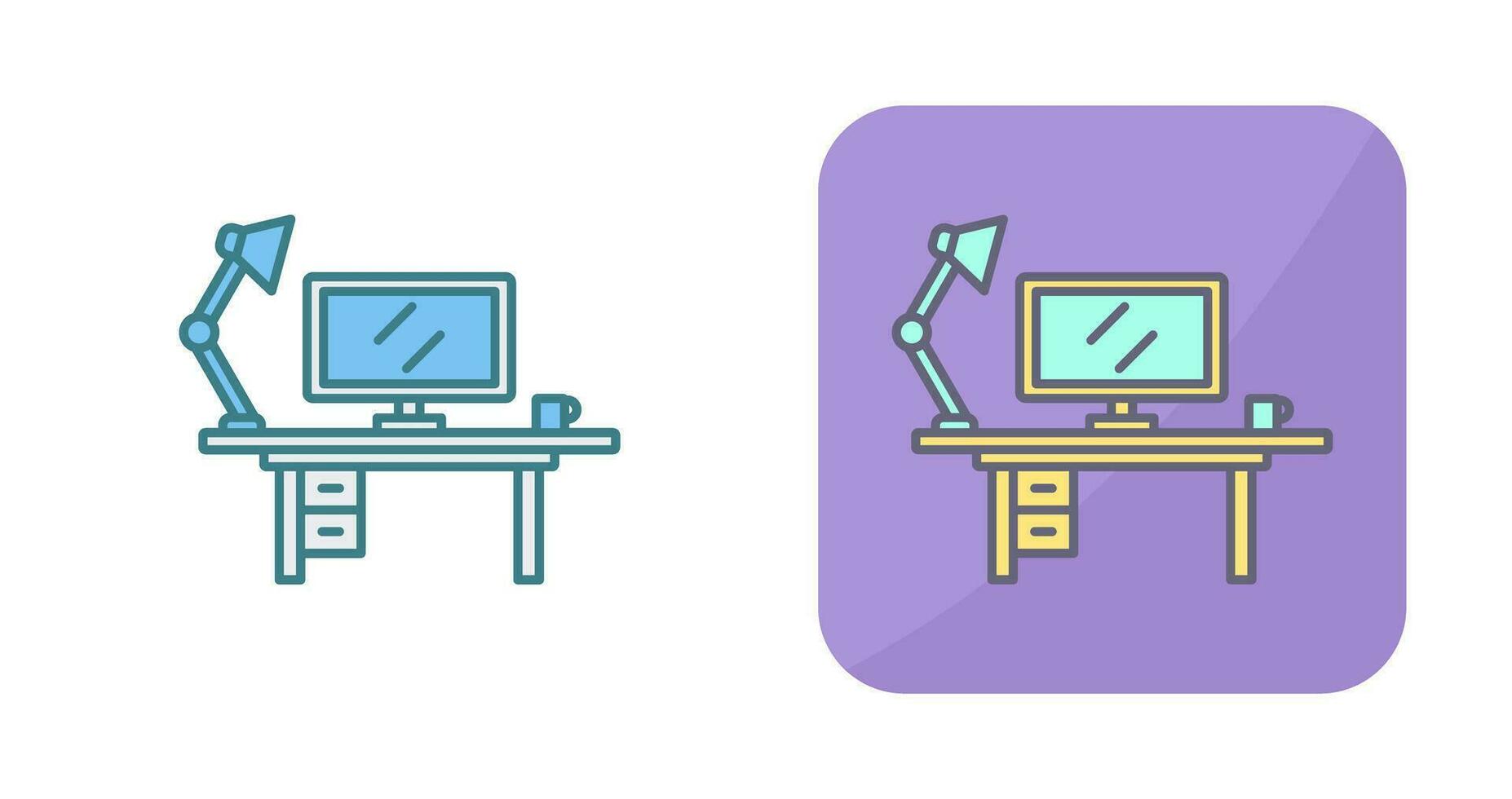 werkruimte vector pictogram