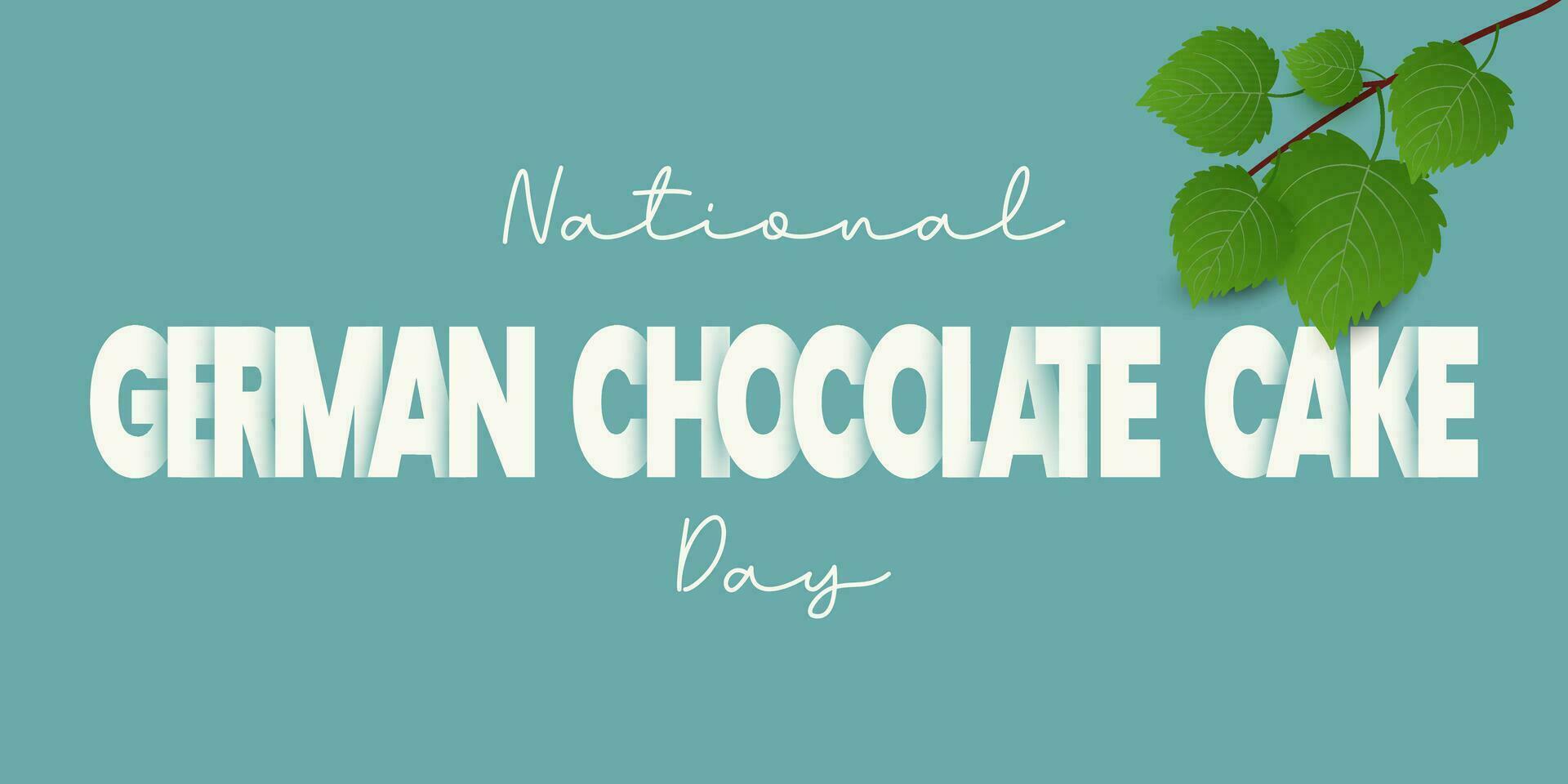 nationaal Duitse chocola taart dag Aan juni 11. vlak ontwerp vector. poster, banier, kaart, achtergrond. eps 10. vector